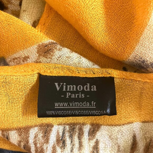 Vimoda Paris Rectangular Leopard Scarf (34" X 71") NWOT - Picture 14 of 15